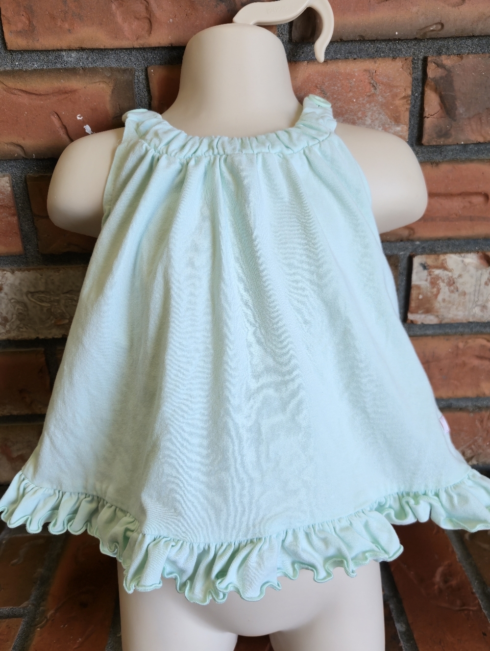 Ruffle Butts Mint Green Swing Top